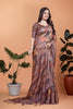 Lavender Soft Silk Saree with Copper Zari Border & Floral Pallu ( GG-512 )