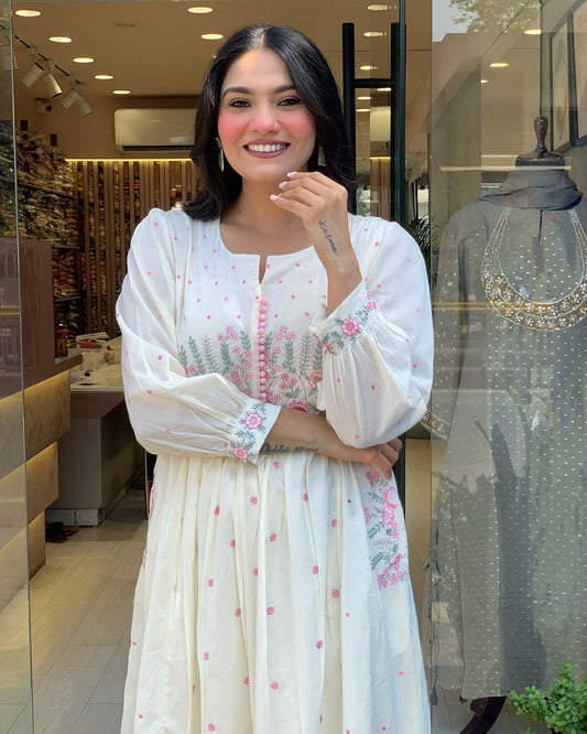 ✨ Pure Mul Mul Cotton Kurta Pant Dupatta Set ✨
