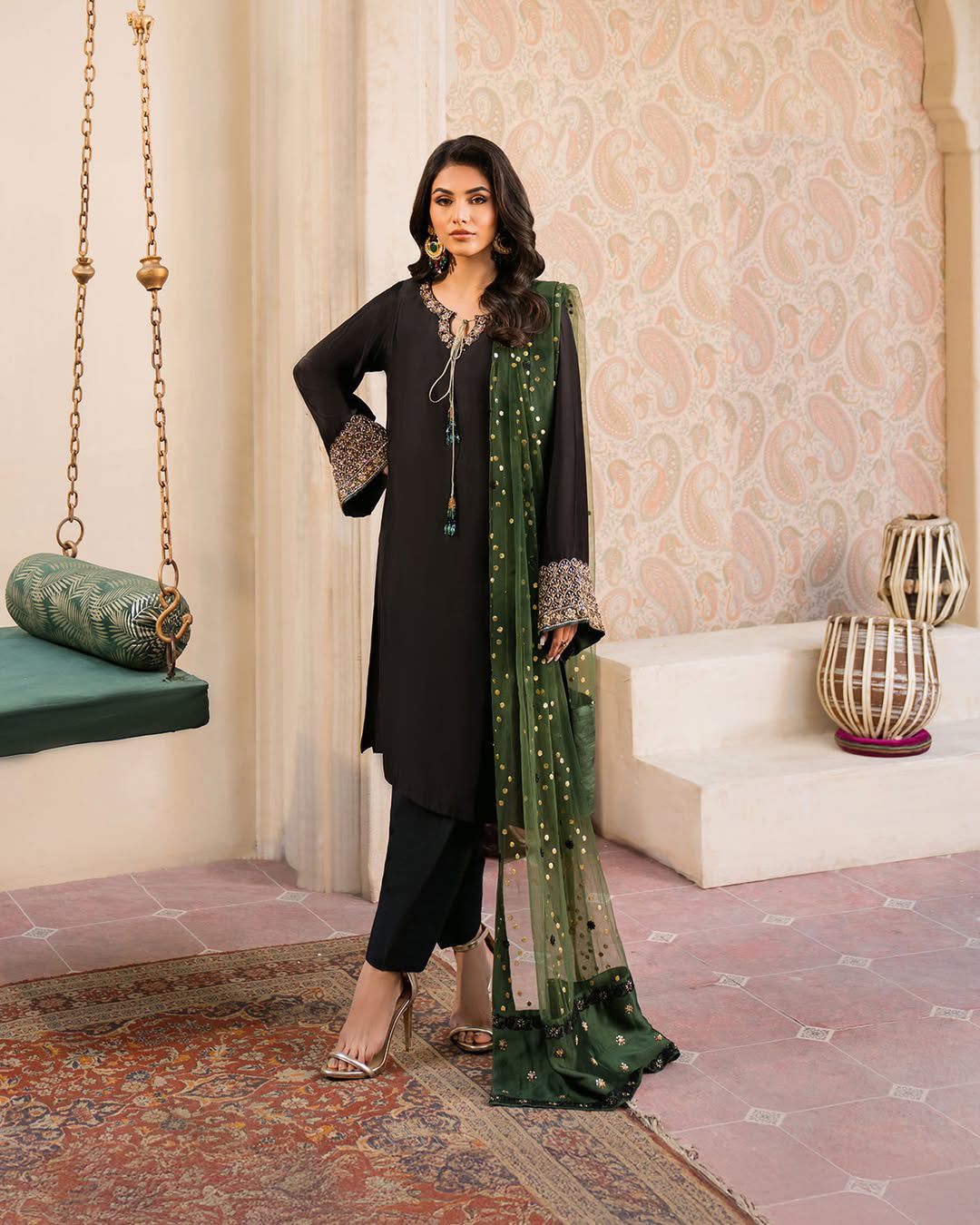 enhance the beauty of your wardrobe with this newly launched kurti-pant set
