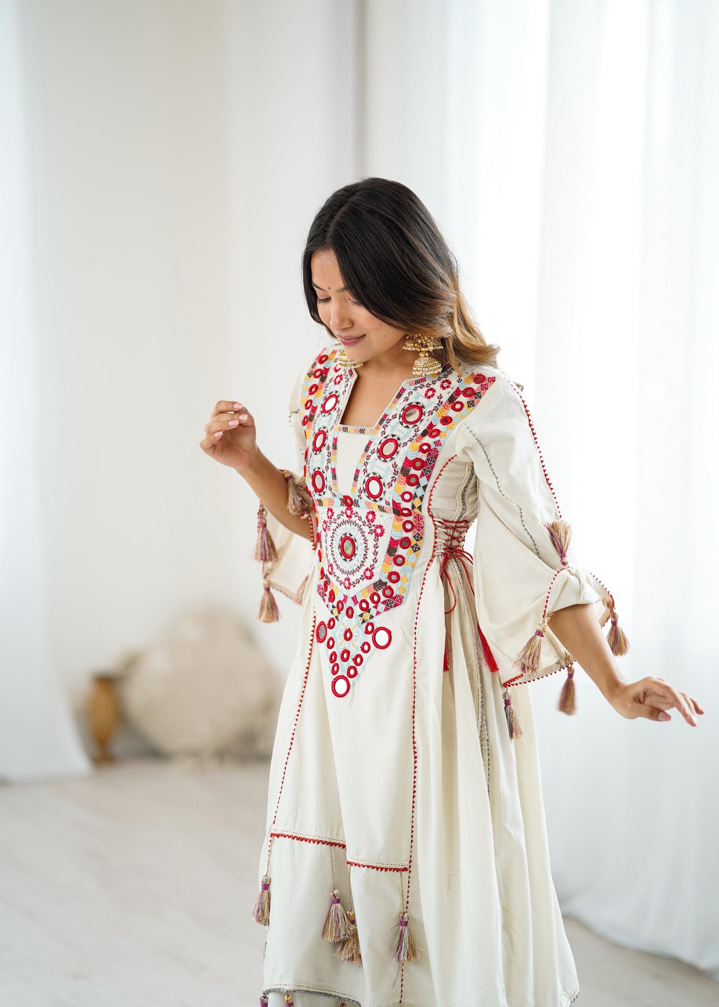 2-piece stylish ensemble: includes a well-fitted top and coordinated bottom