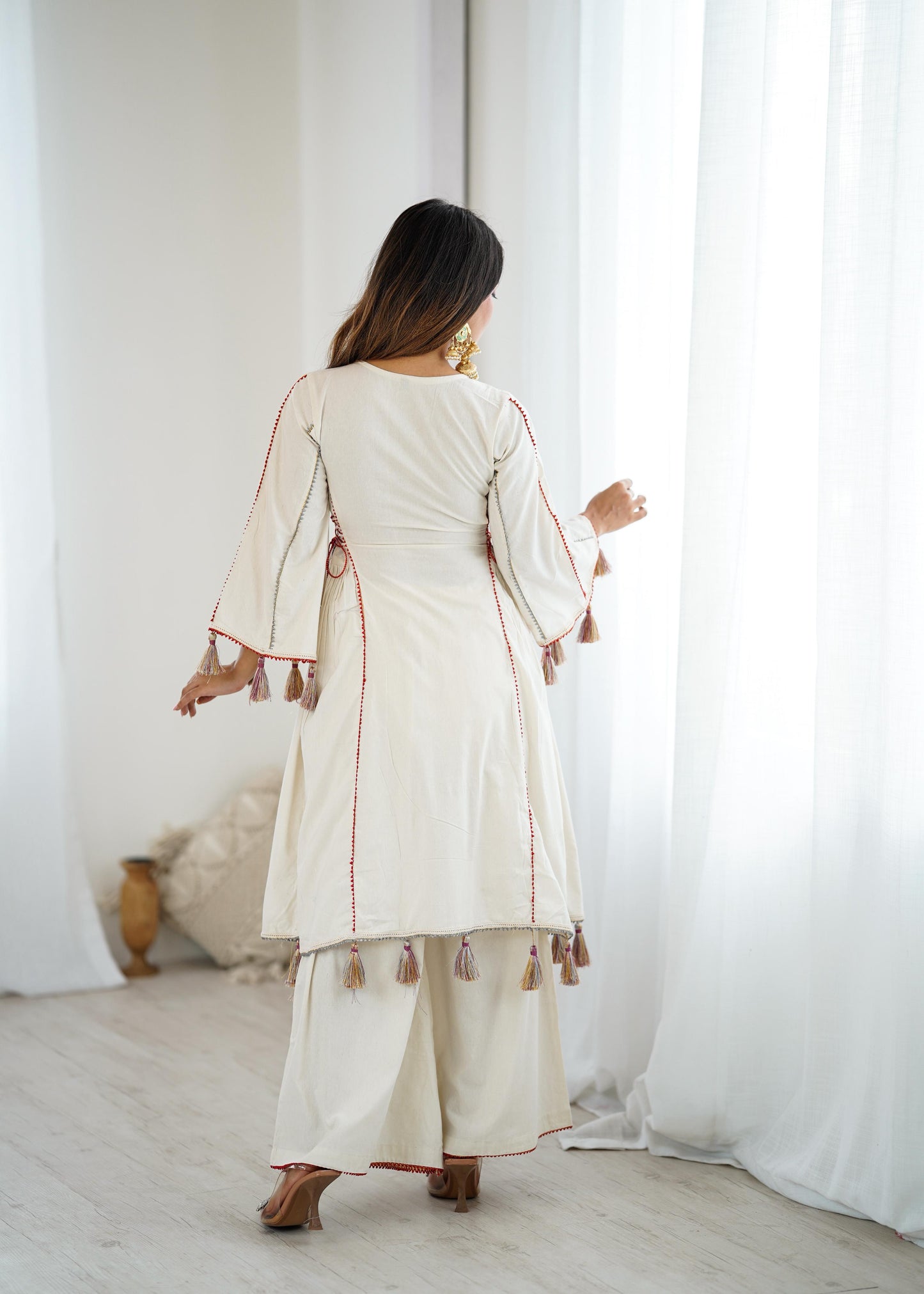 2-piece stylish ensemble: includes a well-fitted top and coordinated bottom