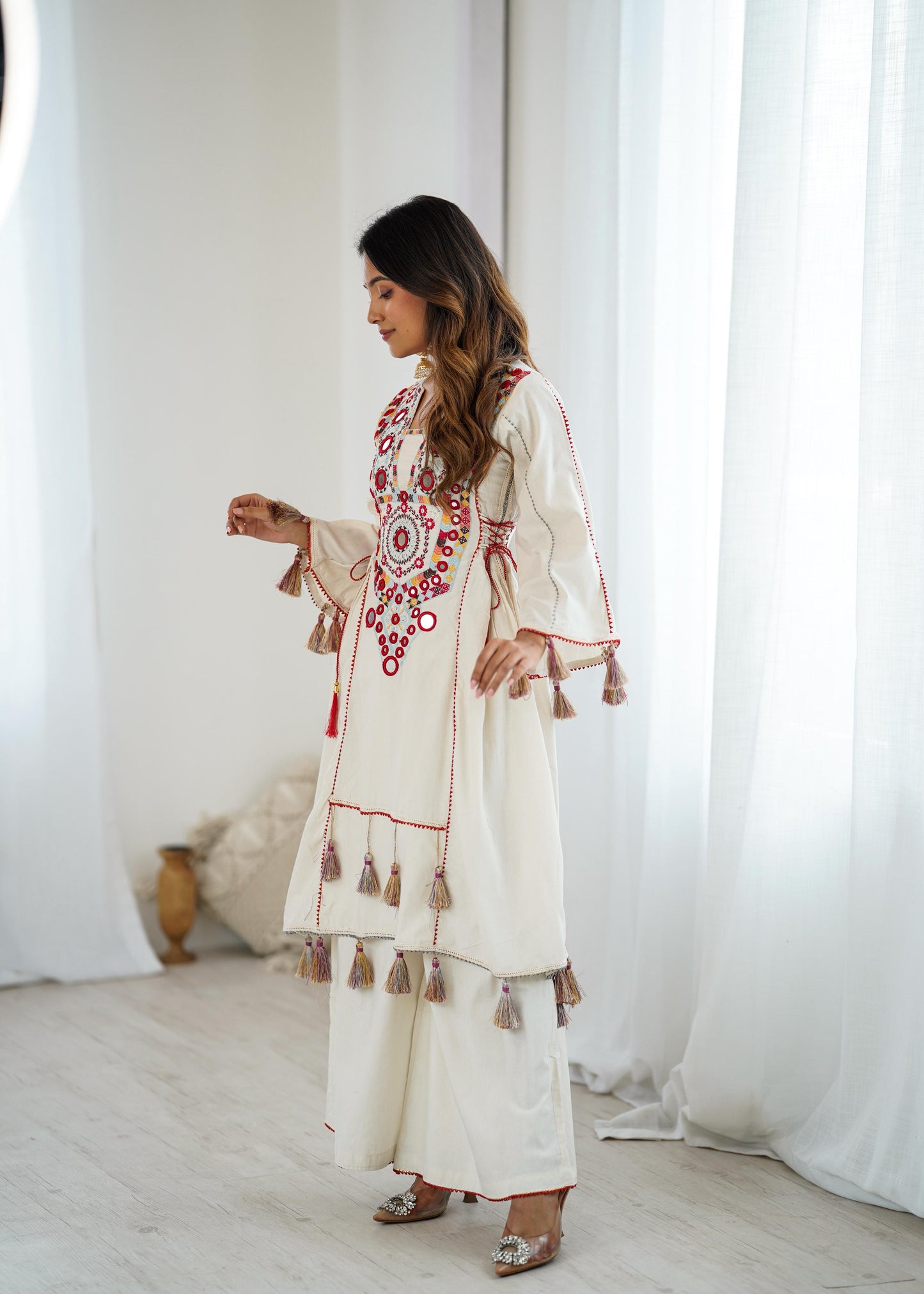 2-piece stylish ensemble: includes a well-fitted top and coordinated bottom