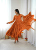 👗 Women’s Ethnic Wear Ruffle Gown