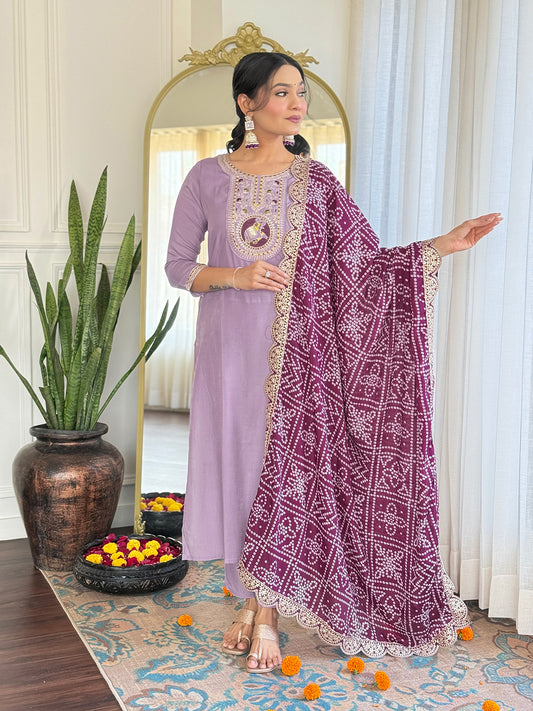 Women's Petrol Rayon Embroidered Straight Kurta with Rayon Pant And Organza Jacquard Dupatta Sets