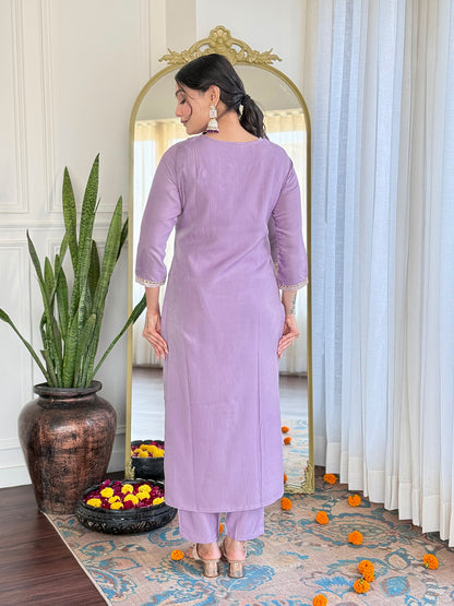 Women's Petrol Rayon Embroidered Straight Kurta with Rayon Pant And Organza Jacquard Dupatta Sets