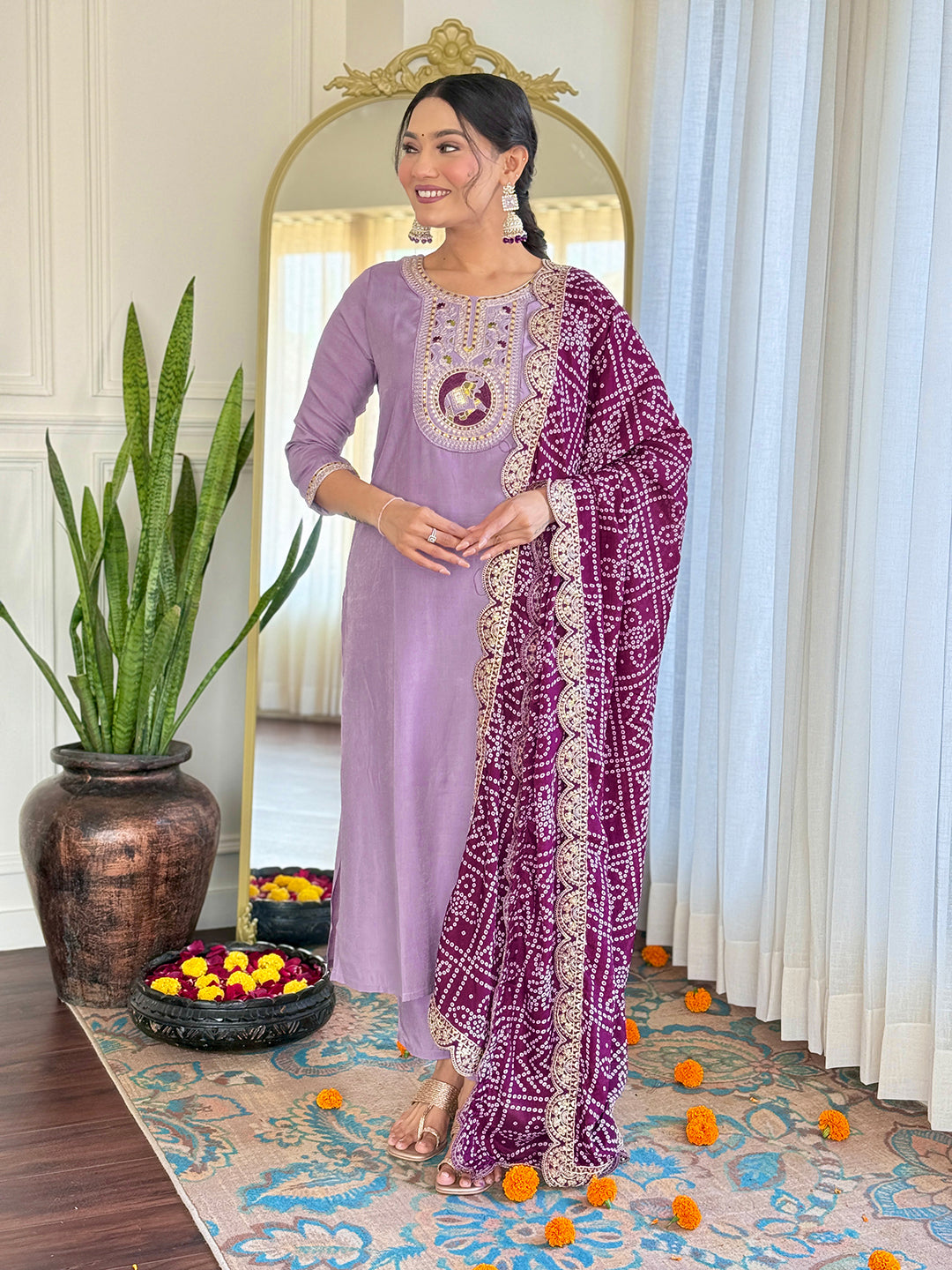 women's petrol rayon embroidered straight kurta with rayon pant and organza jacquard dupatta sets