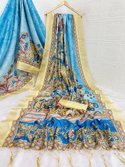 Mysore Silk With Pure Jari & Small Checks ( PHMS01)