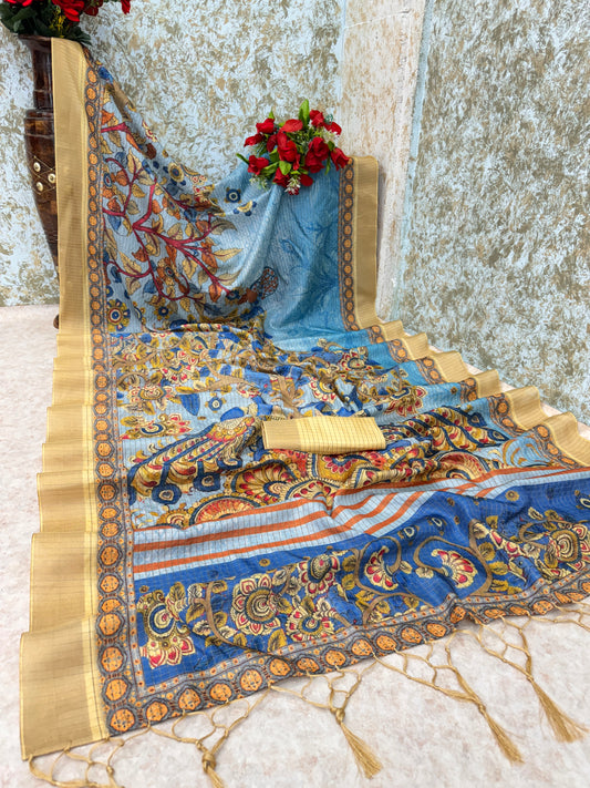 Mysore Silk With Pure Jari & Small Checks ( PHMS01)