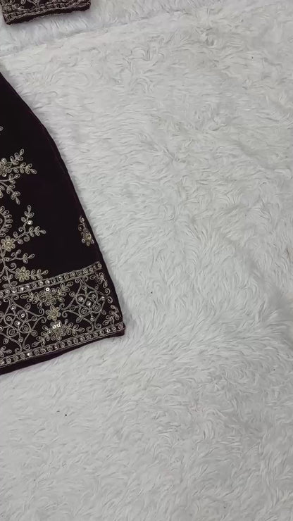 New Designer Party Wear Look Top , Sharara Plazzo  and Dupatta