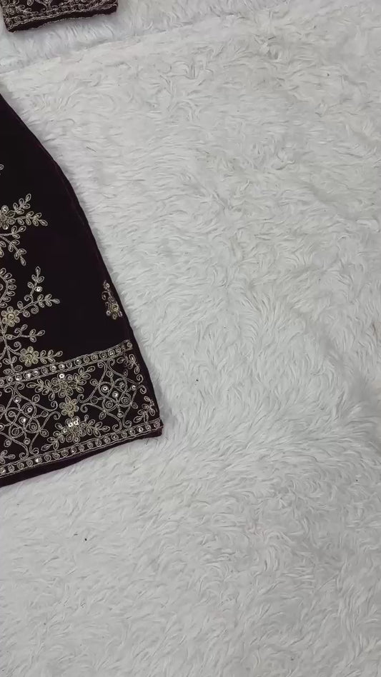 New Designer Party Wear Look Top , Sharara Plazzo  and Dupatta